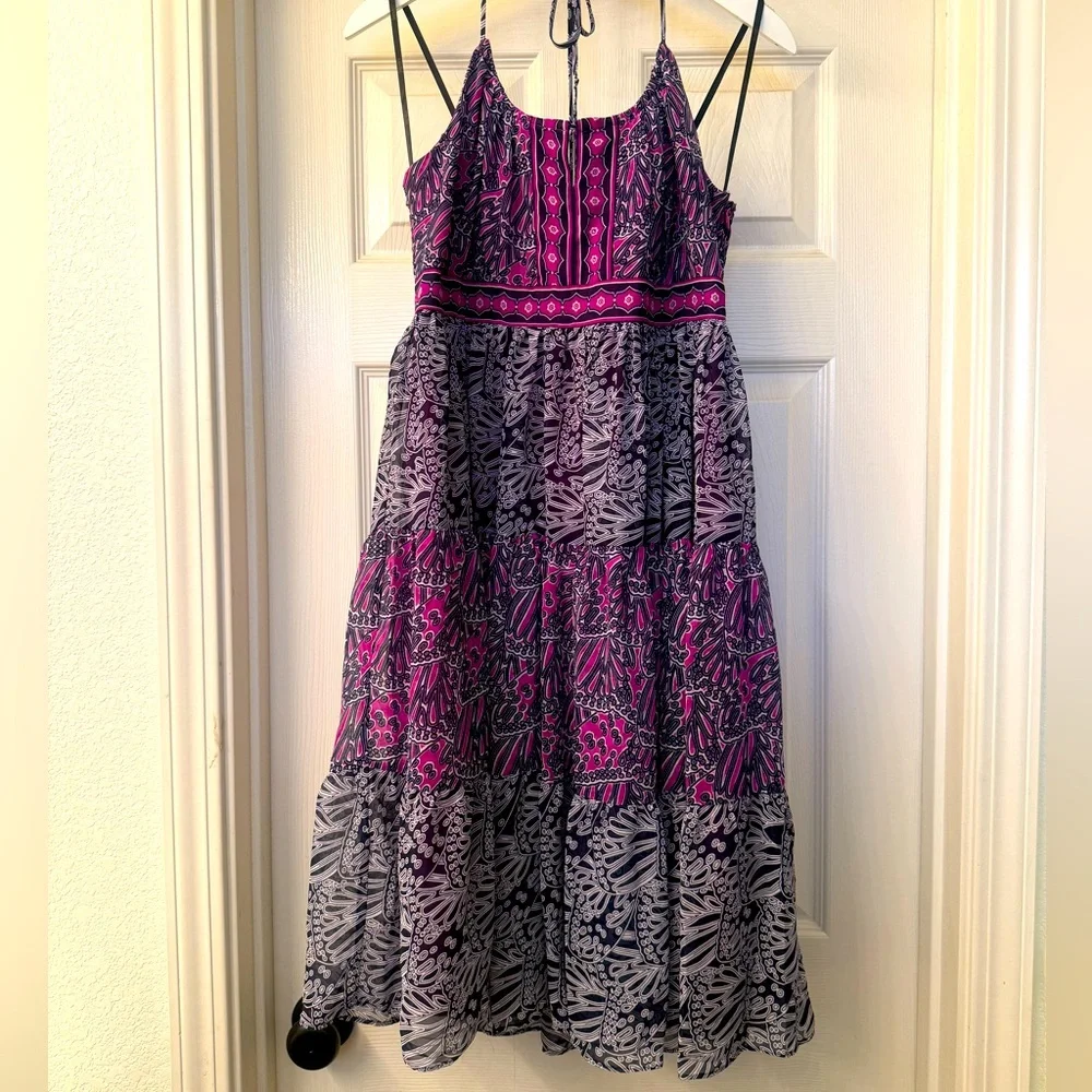 Tie halter dress by Laundry - Picture 1 of 9